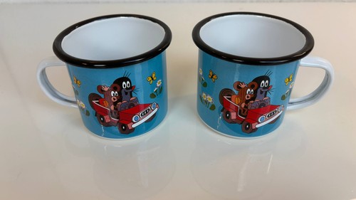 Der kleine maulwurf emaille - 2x,